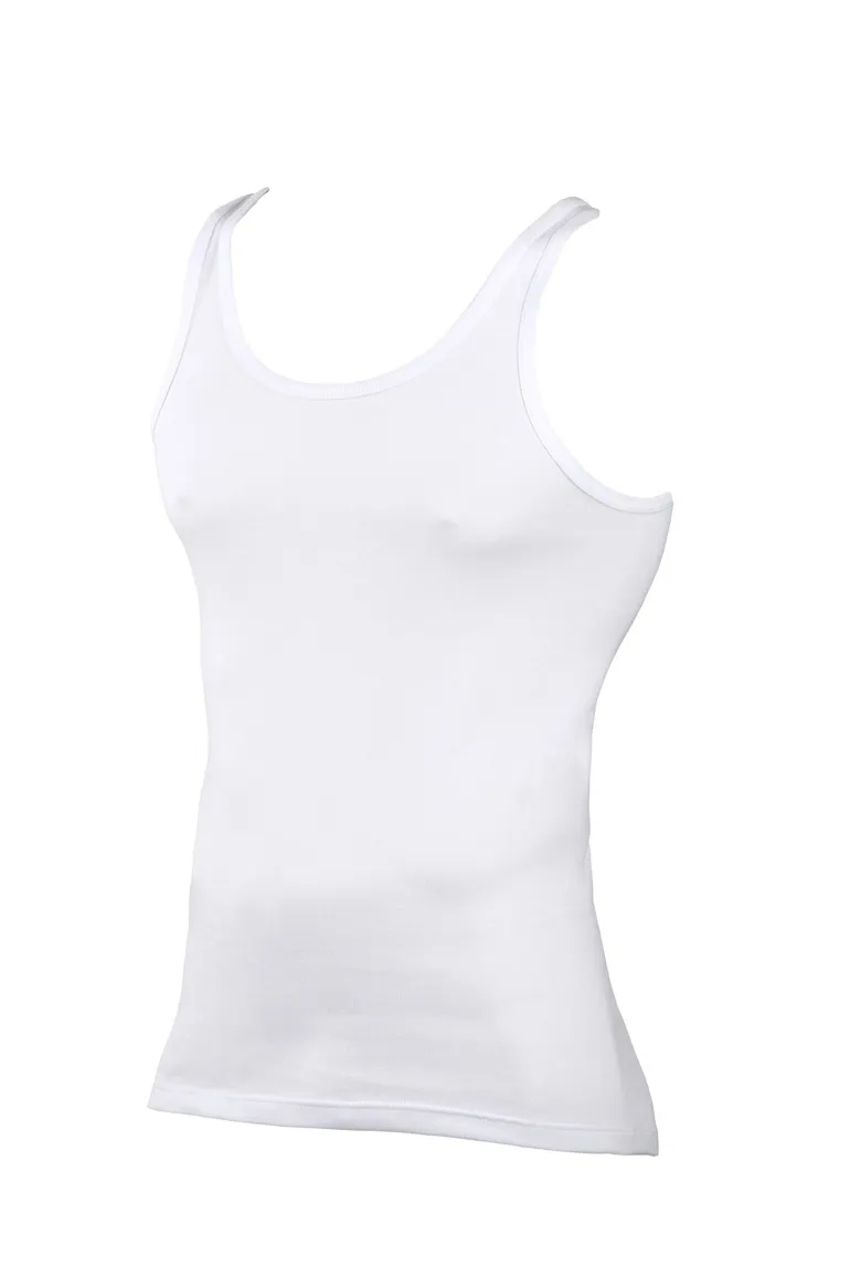Kapart singlet wit feinripp katoen