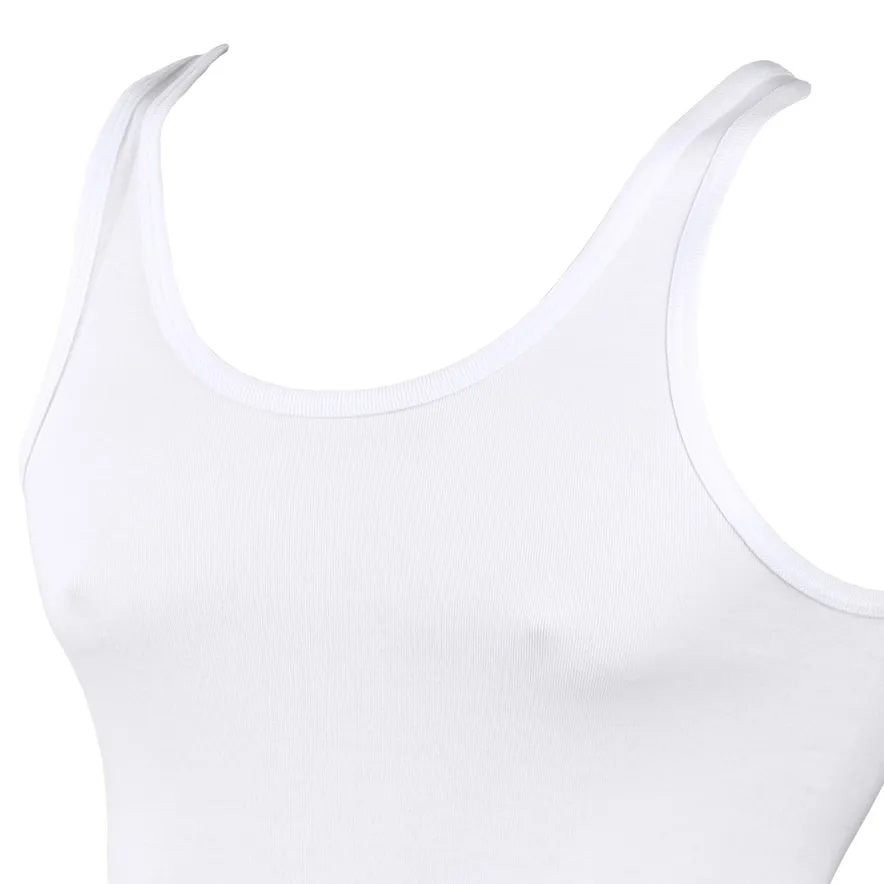 Kapart singlet wit feinripp katoen