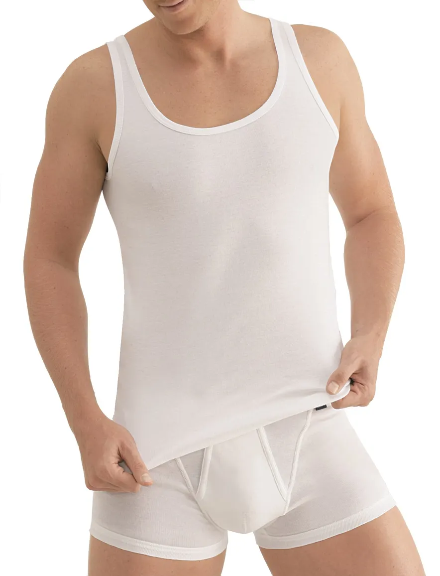 Kapart singlet wit feinripp katoen