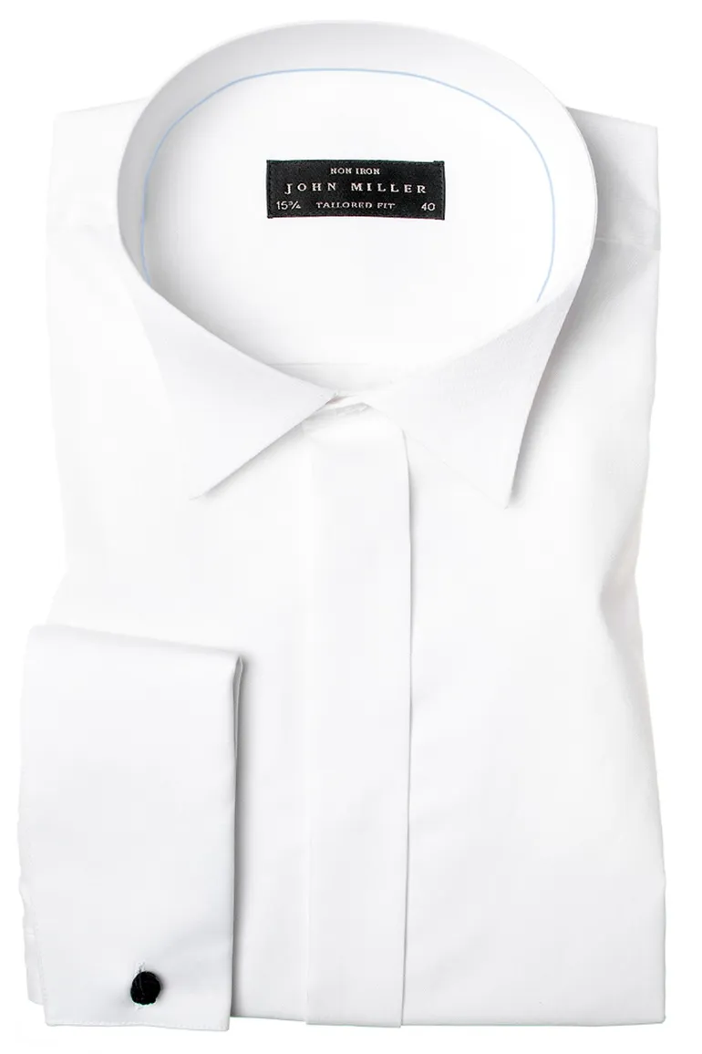 Smoking shirt John Miller spierwit Tailored Fit