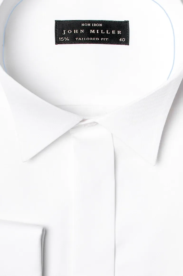 Smoking shirt John Miller spierwit Tailored Fit