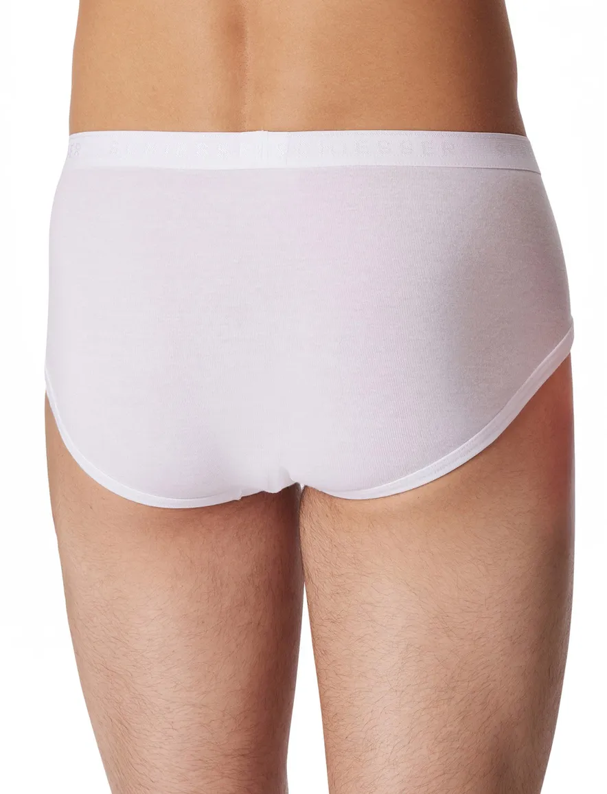 5=4 Schiesser Original classics slip feinripp wit met gulp