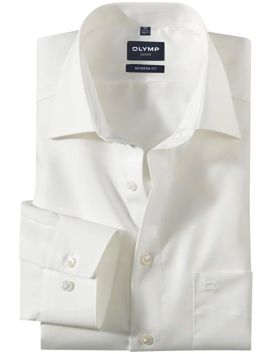 Olymp overhemd Luxor Modern Fit ecru