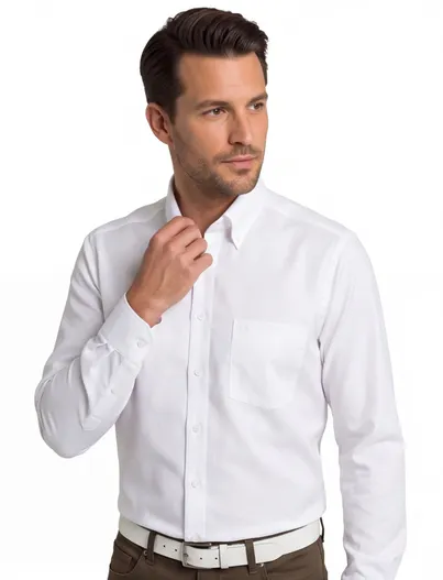 Olymp Overhemd Olymp Luxor Modern Fit wit