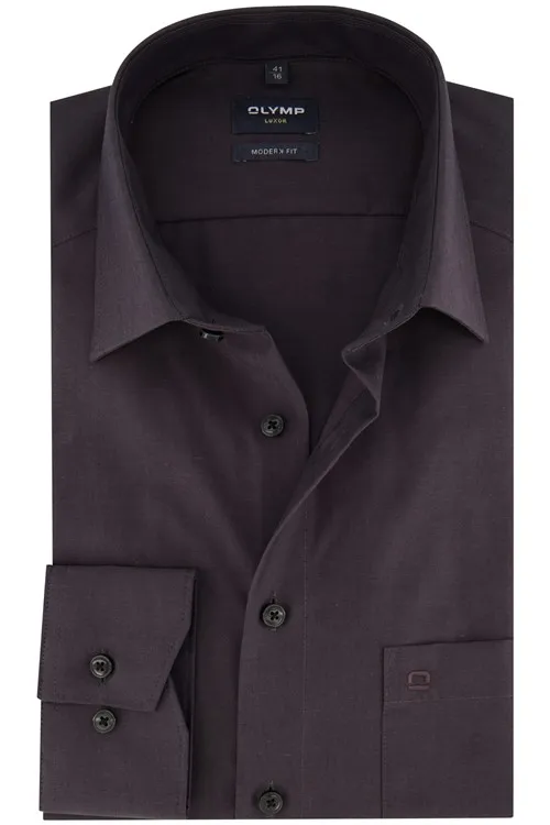 Olymp overhemd aubergine