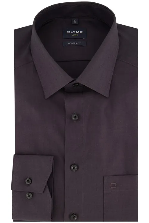 Olymp overhemd aubergine