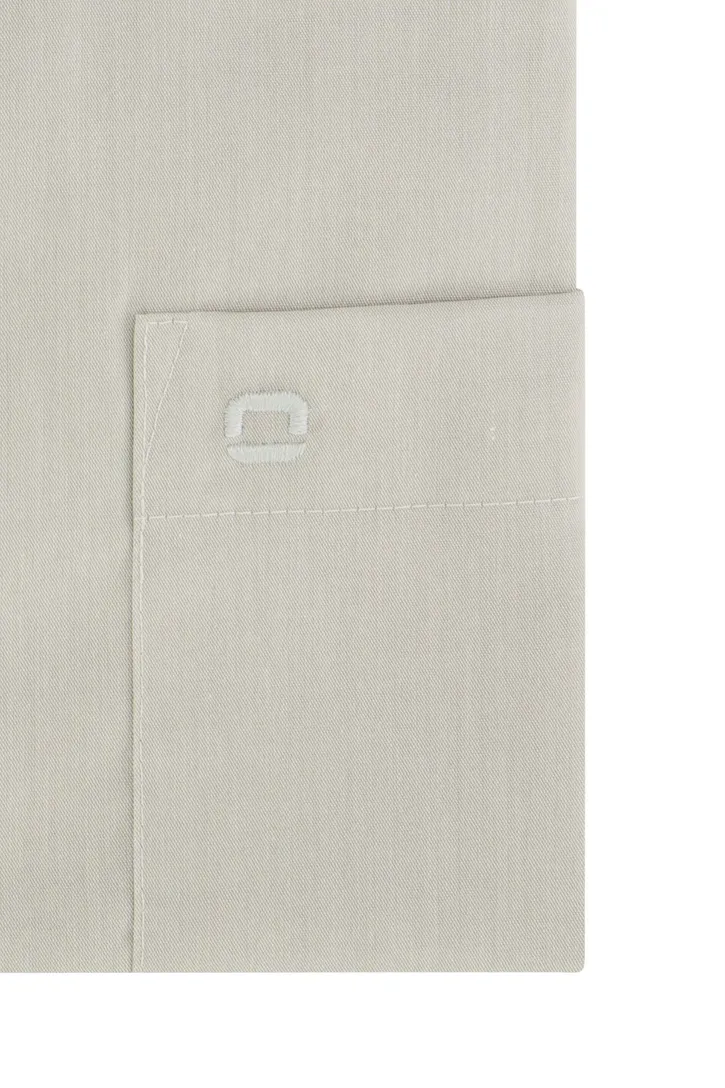 Katoenen Olymp overhemd Luxor comfort fit grijs