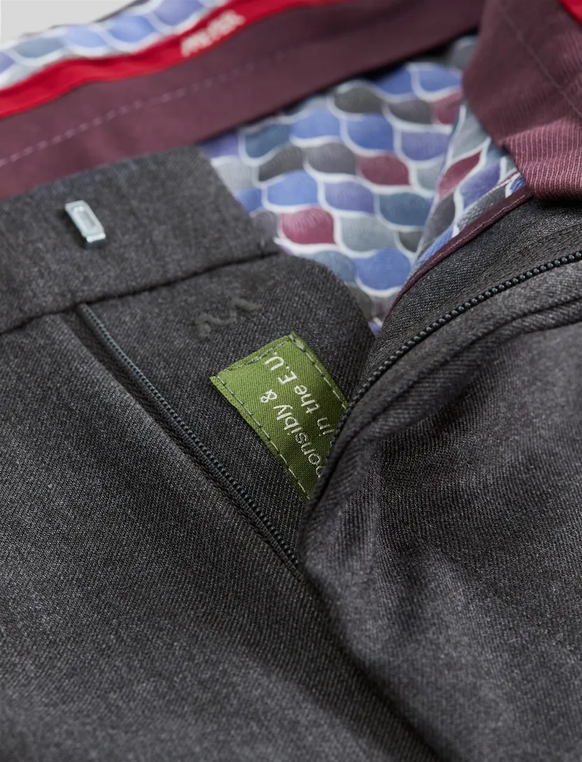 Meyer broek Roma antraciet wol-menging