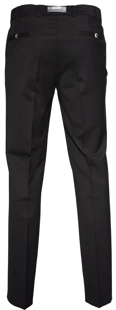 Meyer pantalon Roma wol stretch zwart