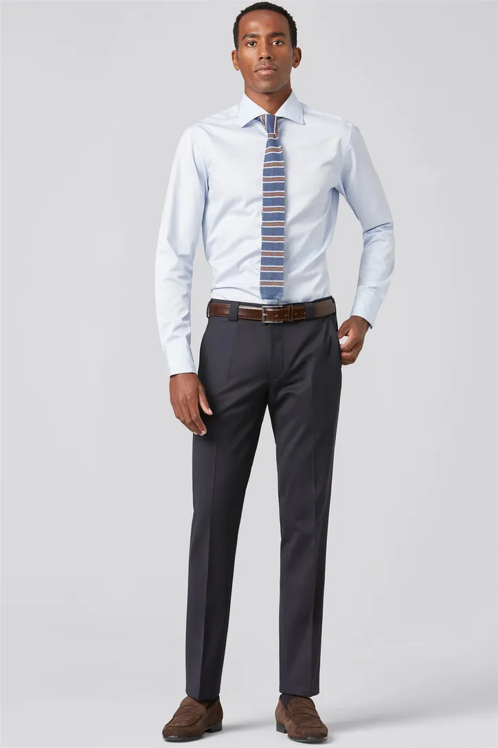 Meyer broek Roma navy blue folklore pattern