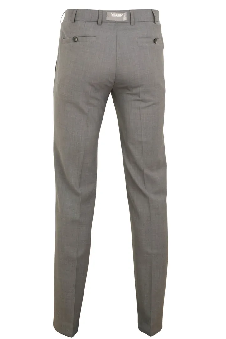 Meyer broek Roma lichtgrijs wol