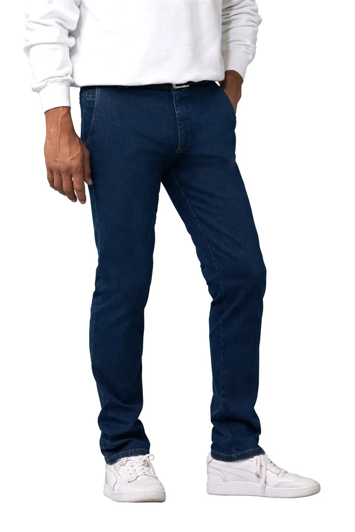 Meyer katoenen broek Roma blauw