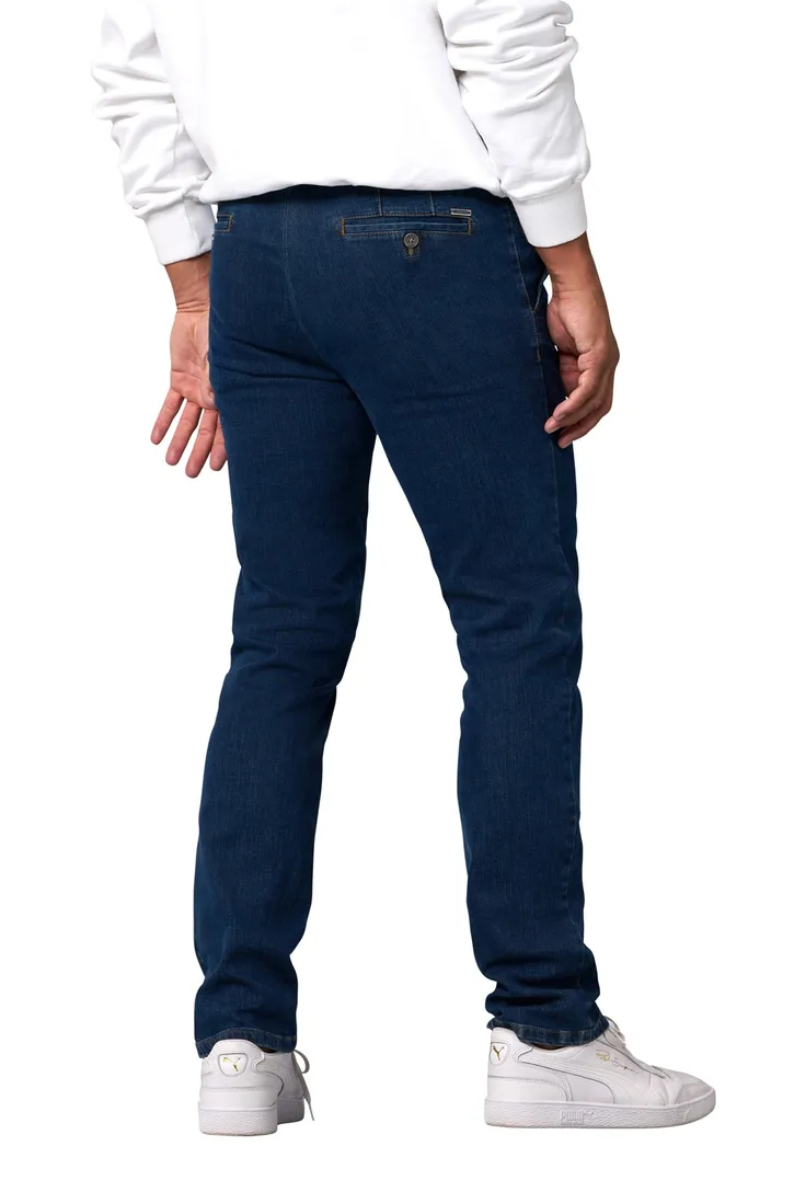 Meyer katoenen broek Roma blauw
