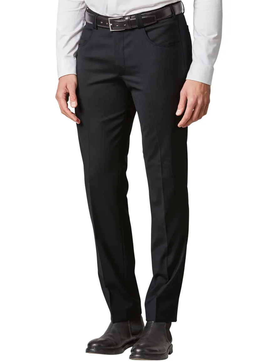 Meyer Pantalon wol zwart DIEGO Art. 9-344-09