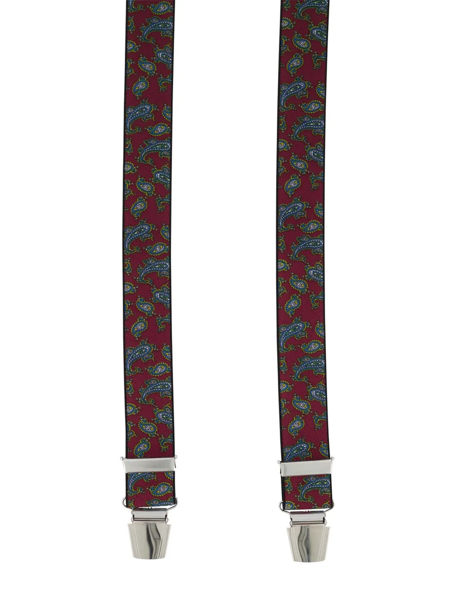 Bretels Lindenmann bordeaux paisley