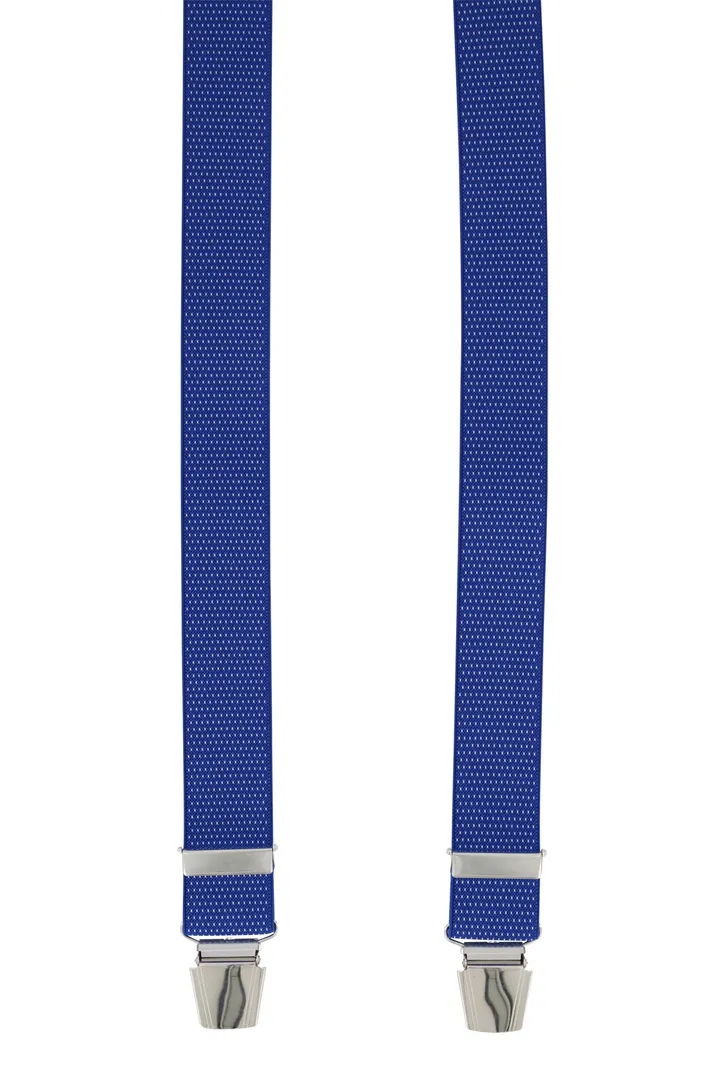 Lindenmann bretels blauw met stip
