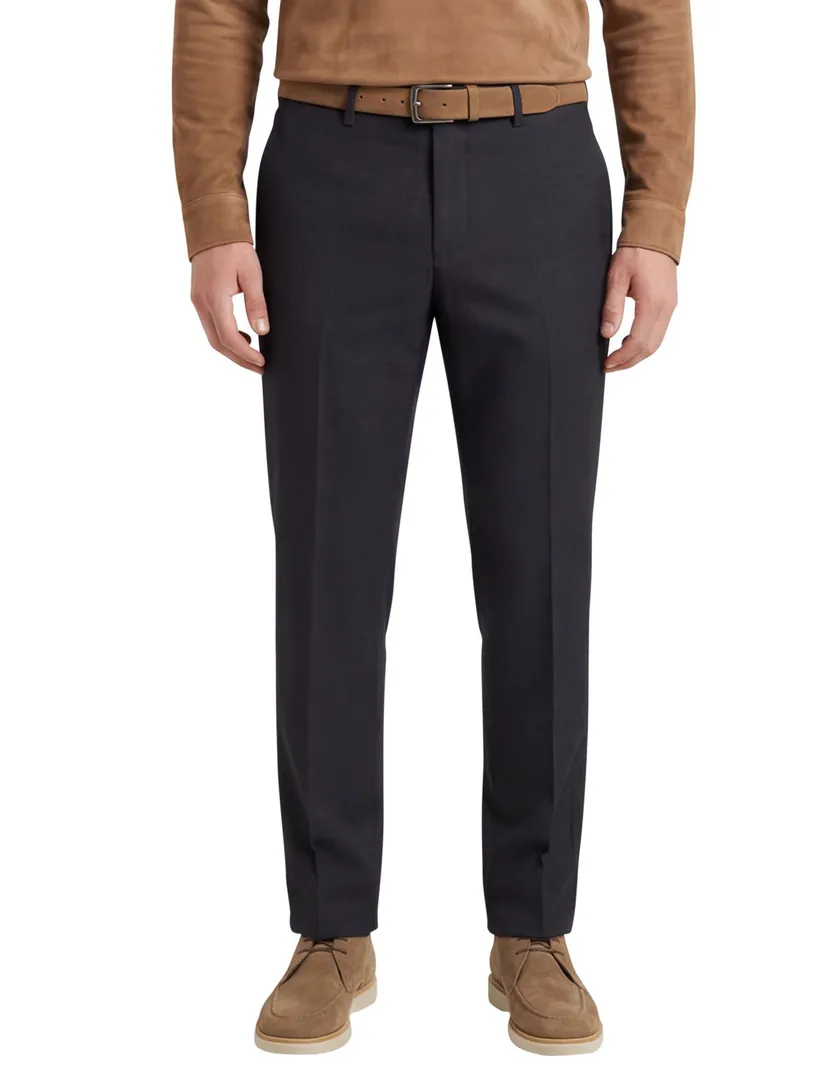 Gardeur pantalon wol model Bardo antraciet