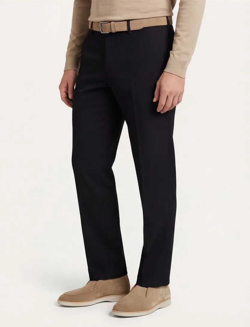Gardeur pantalon wol model Bardo zwart