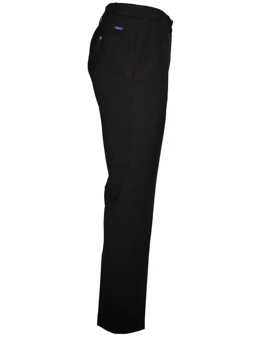 Broek Gardeur Bardo zwart wol-menging