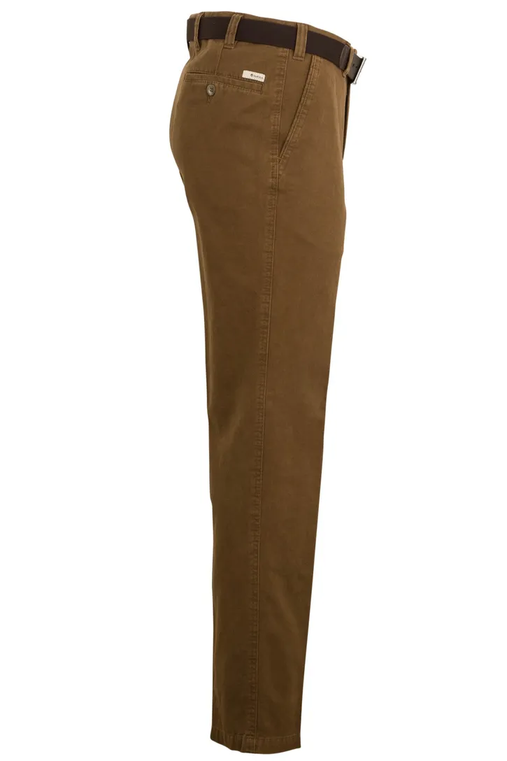 M.E.N.S. pantalon lichtbruin katoen model Madrid-U