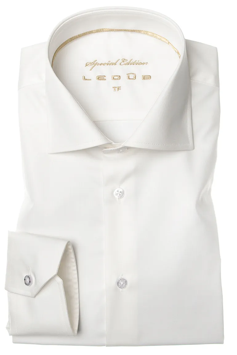 Ledub overhemd Tailored Fit antiek wit
