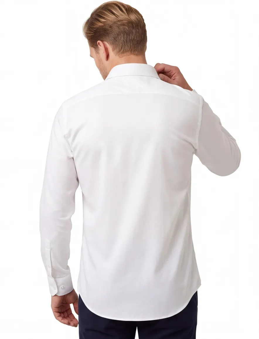 Ledub overhemd Tailored Fit antiek wit