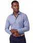 Olymp overhemd Level 5 body fit blauw structuur