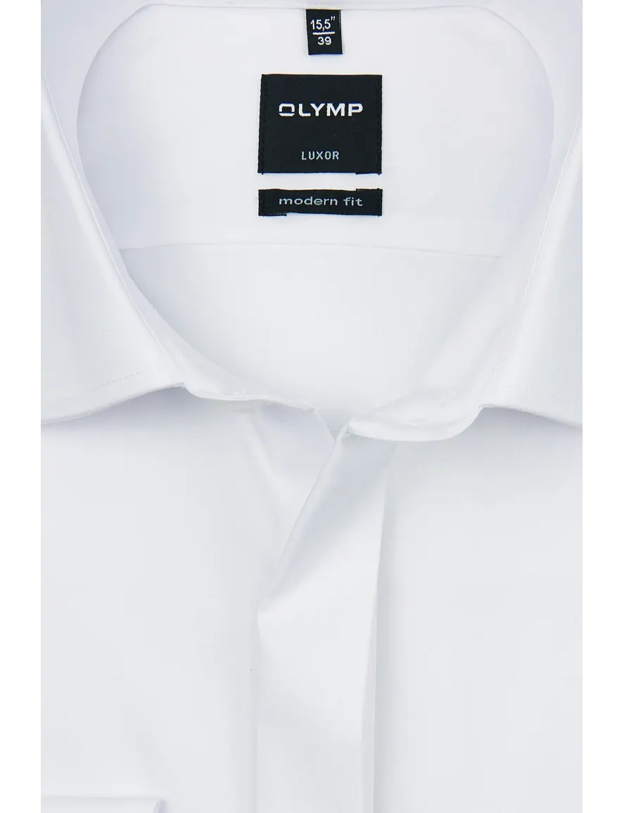 Olymp mouwlengte 7 smoking shirt wit non iron