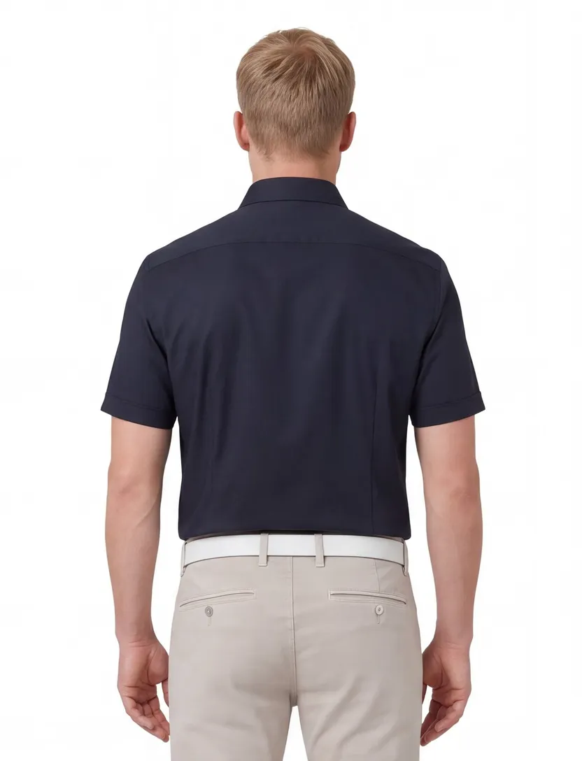 Olymp overhemd donkerblauw Body Fit katoen
