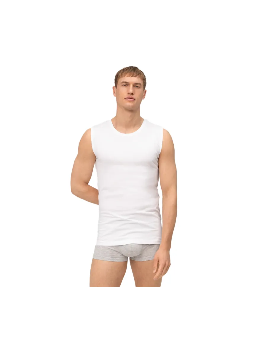 Olymp tanktop Level Five wit effen katoen