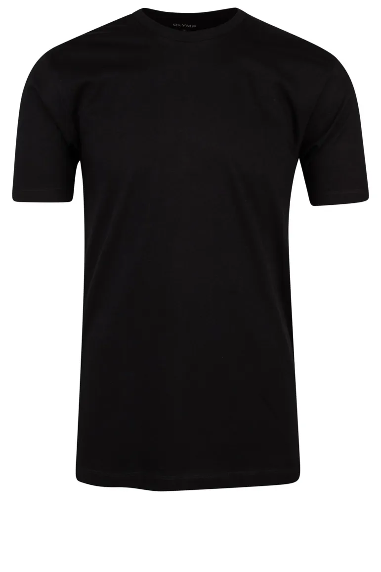 t-shirt Olymp effen katoen zwart