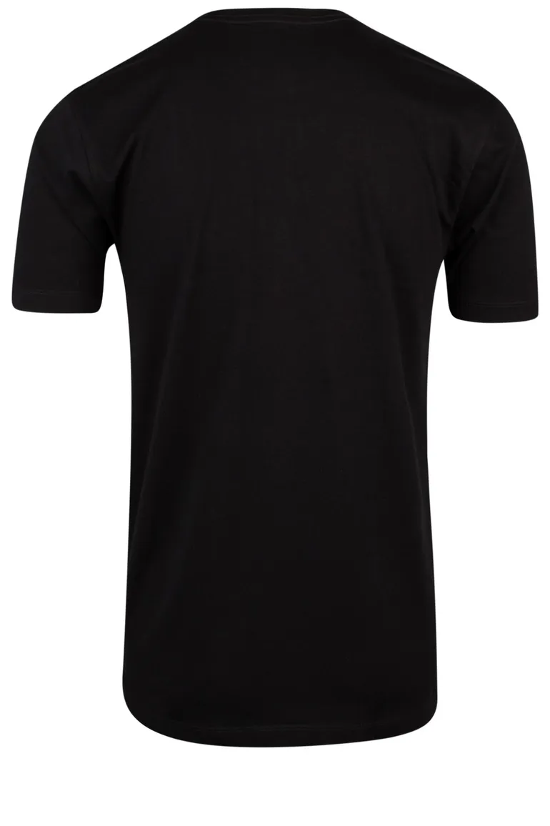 t-shirt Olymp effen katoen zwart