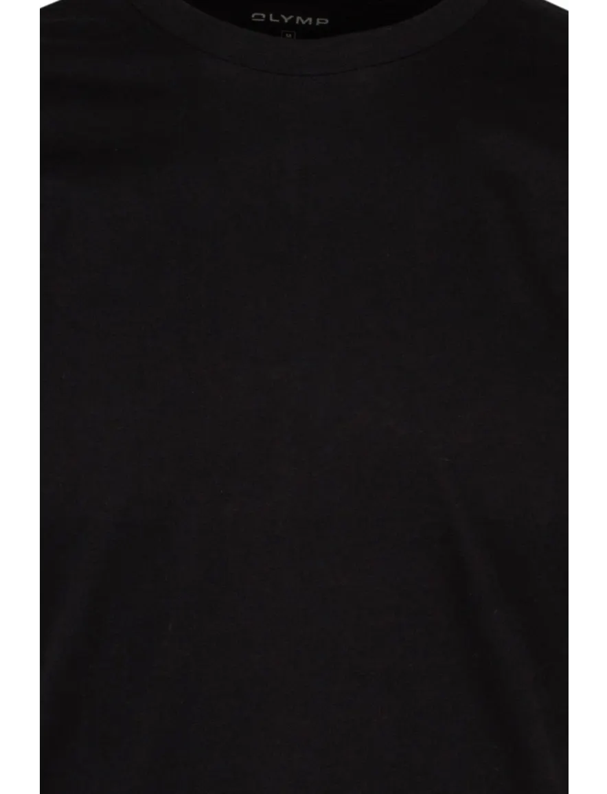 Olymp t-shirt zwart effen katoen