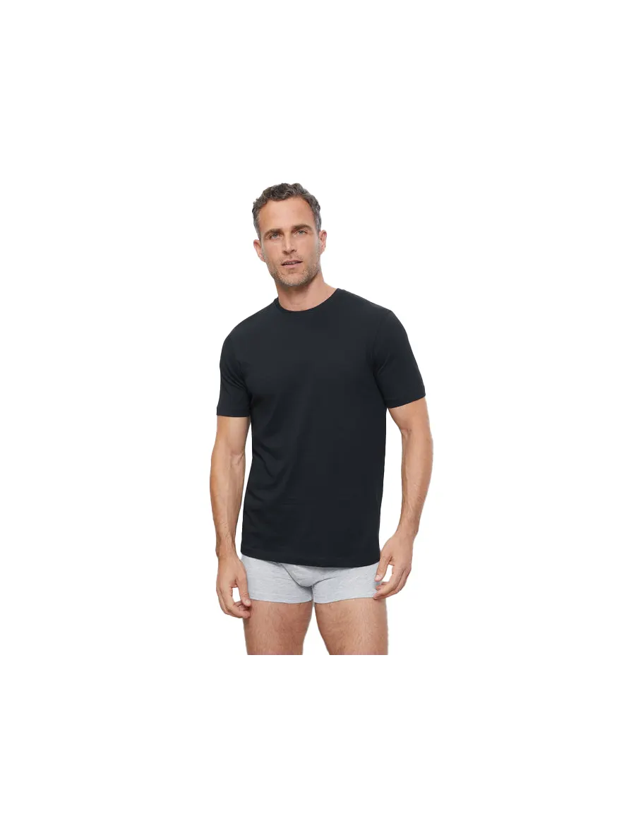 Olymp t-shirt zwart effen katoen