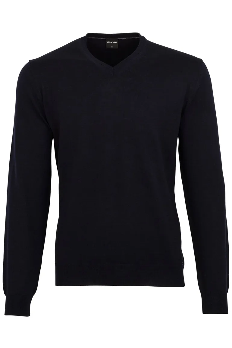 Olymp trui donkerblauw v-hals