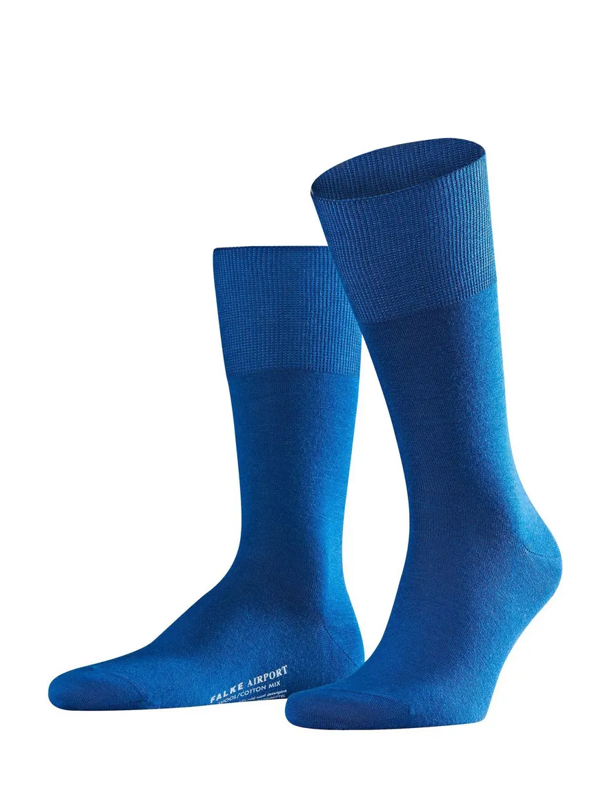 Falke sokken blauw wol