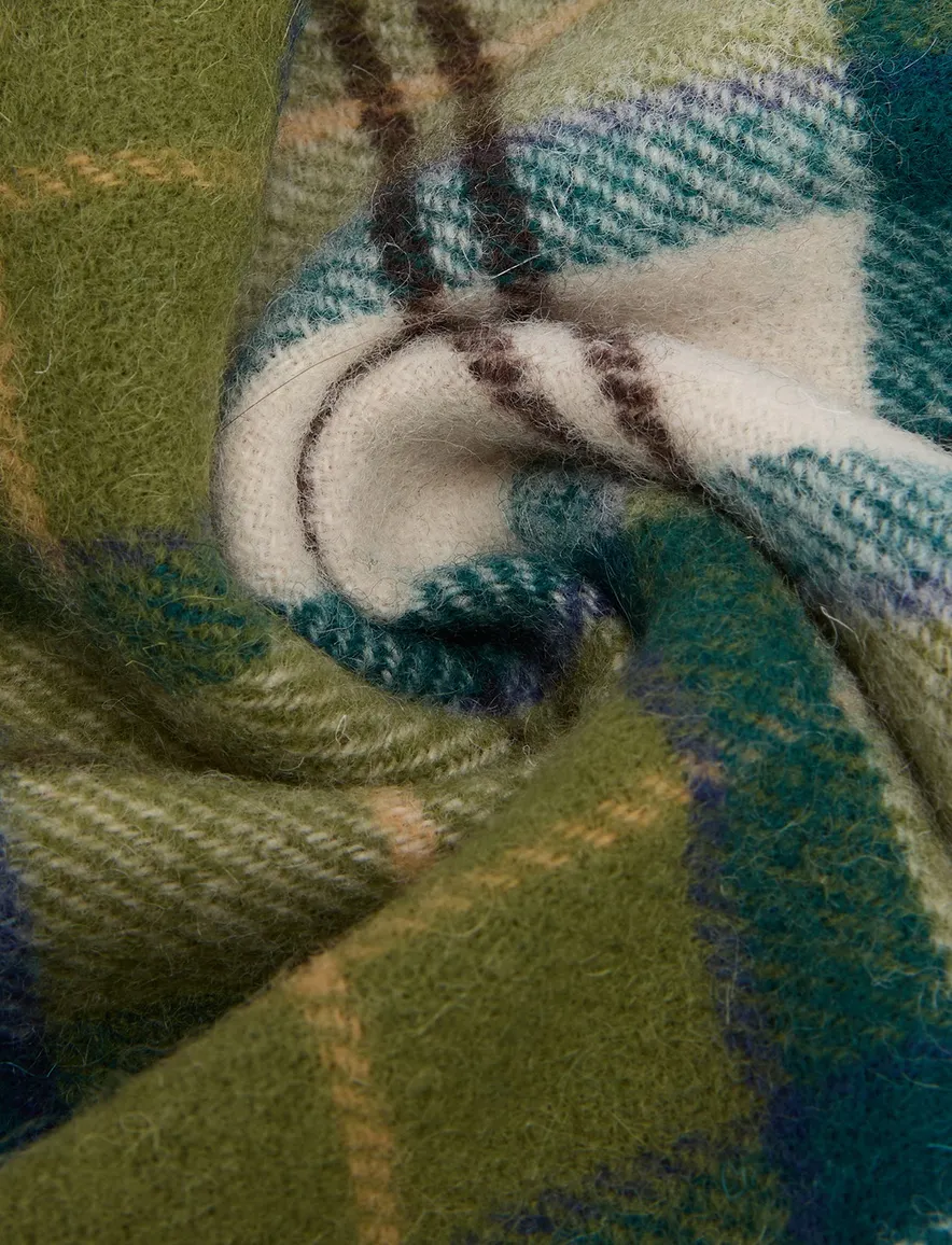 Barbour sjaal groen geruit