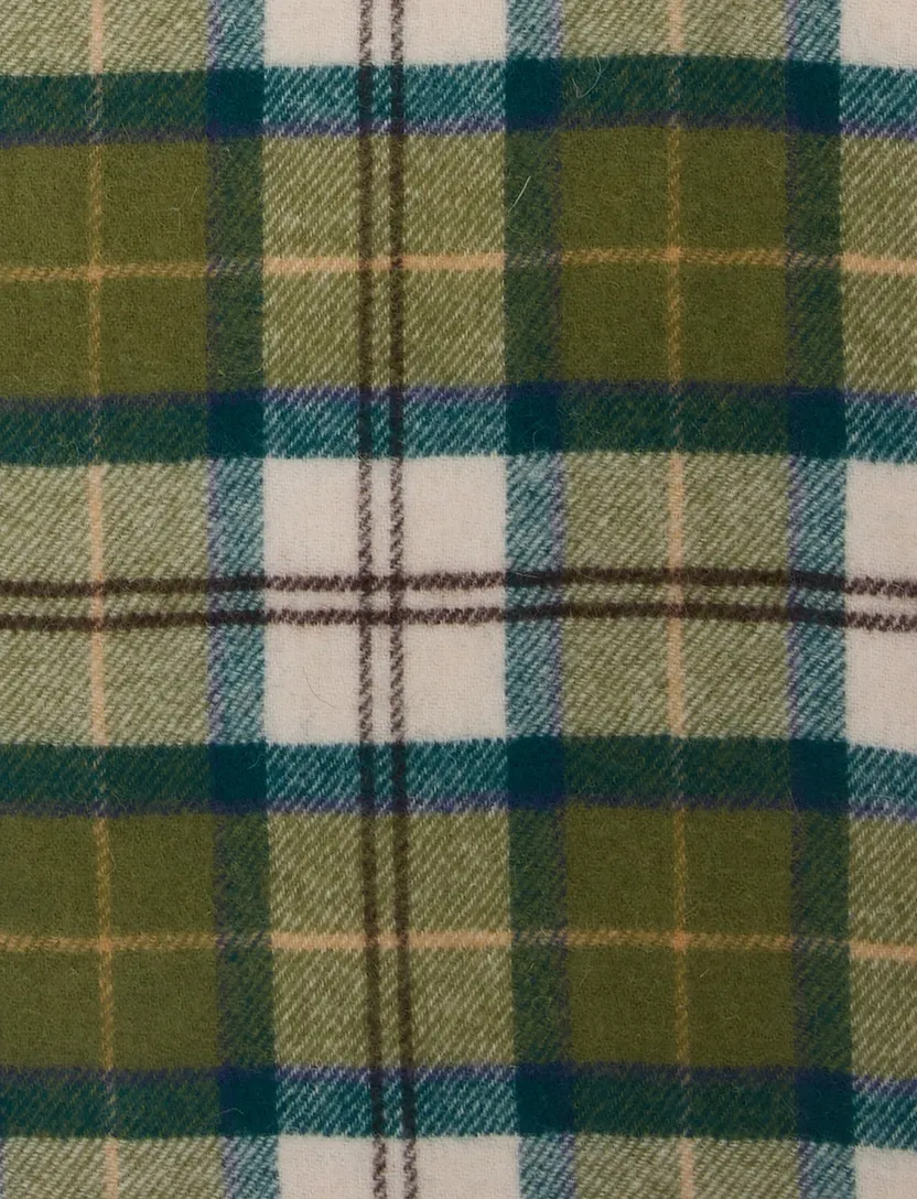 Barbour sjaal groen geruit wol