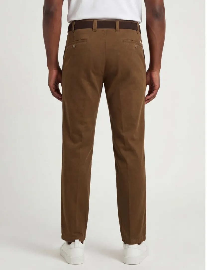 M.E.N.S. broek winter katoen cognac Madrid