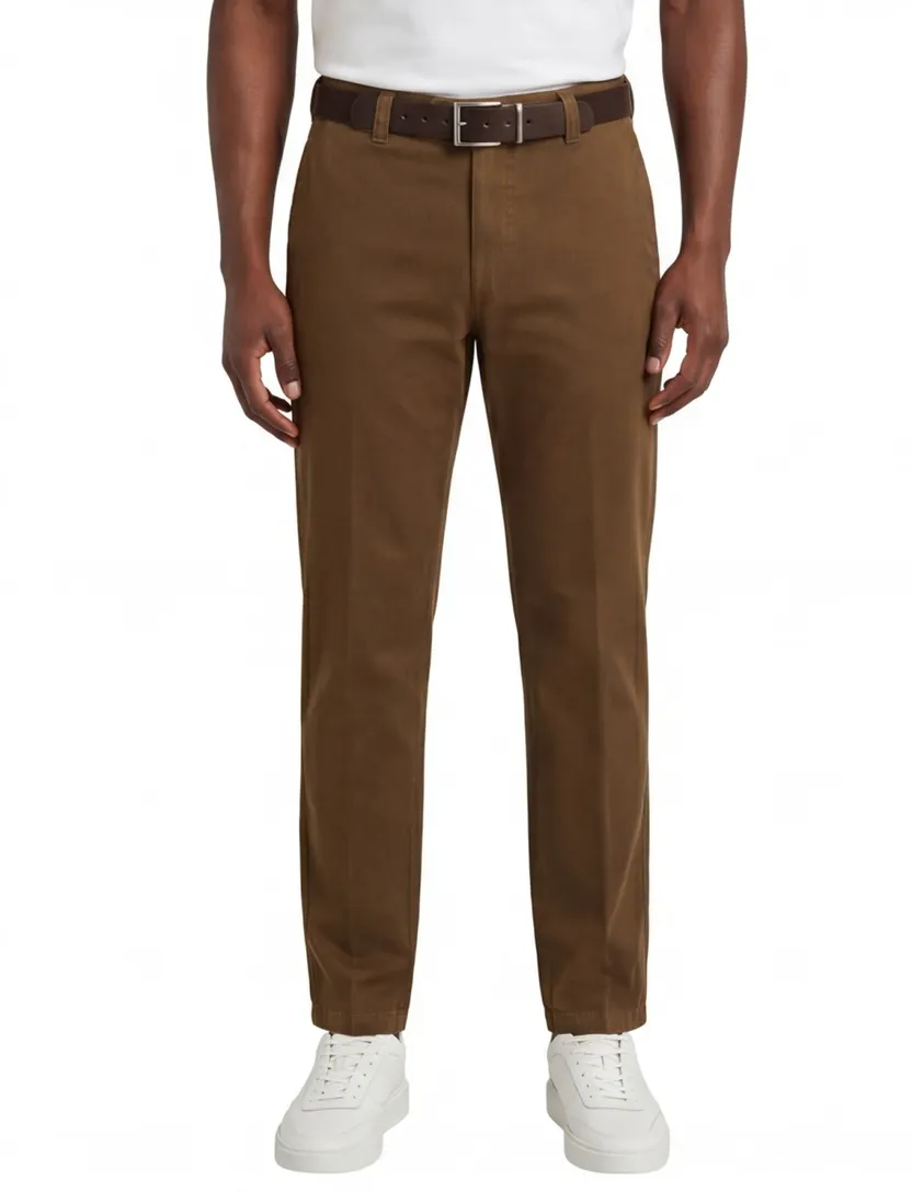 M.E.N.S. broek winter katoen cognac Madrid