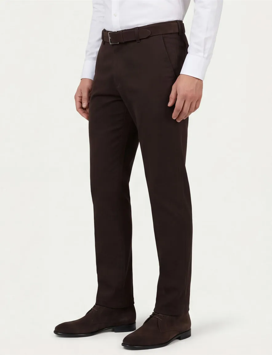 M.E.N.S. broek bruin winter katoen Madrid