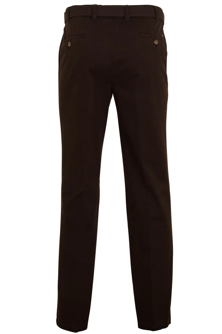 M.E.N.S. broek bruin winter katoen Madrid