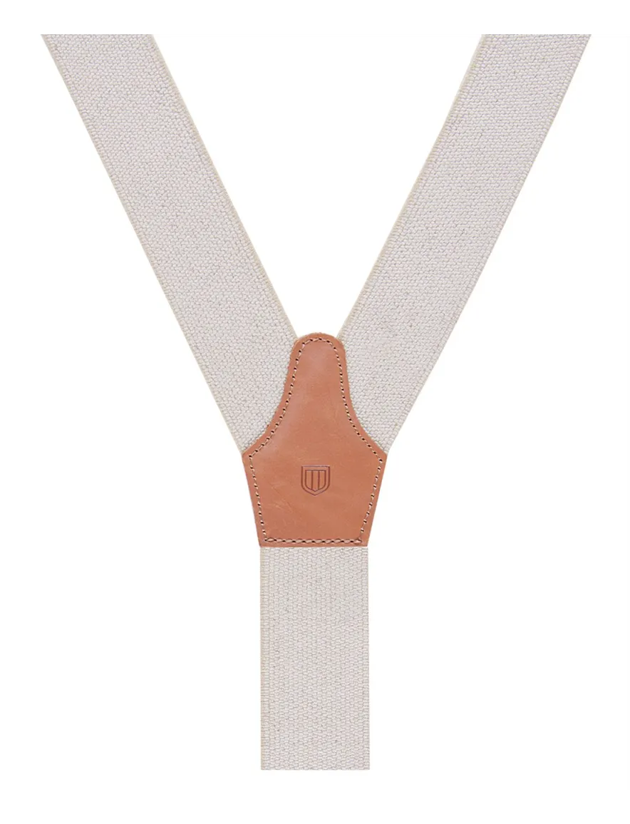 Profuomo bretels informeel beige 36 MM
