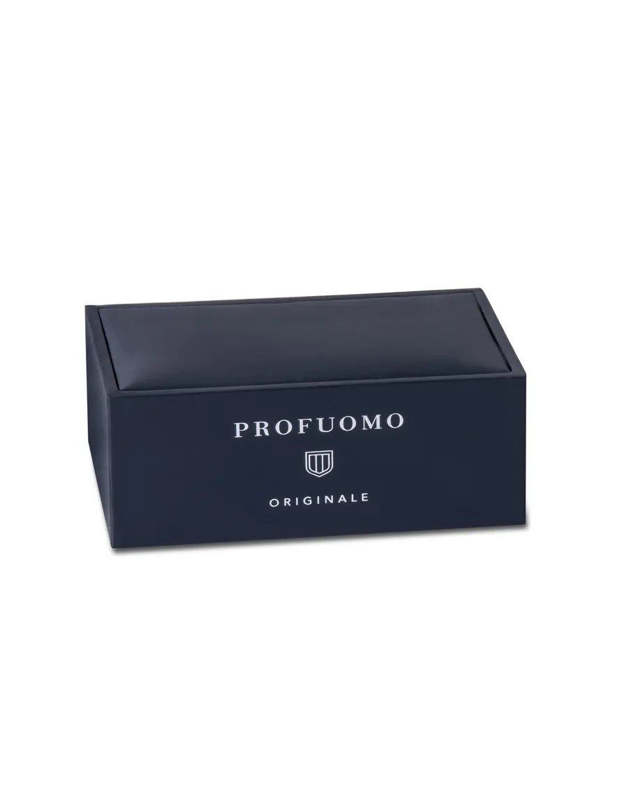 Profuomo manchetknopen rond zwarte onyx
