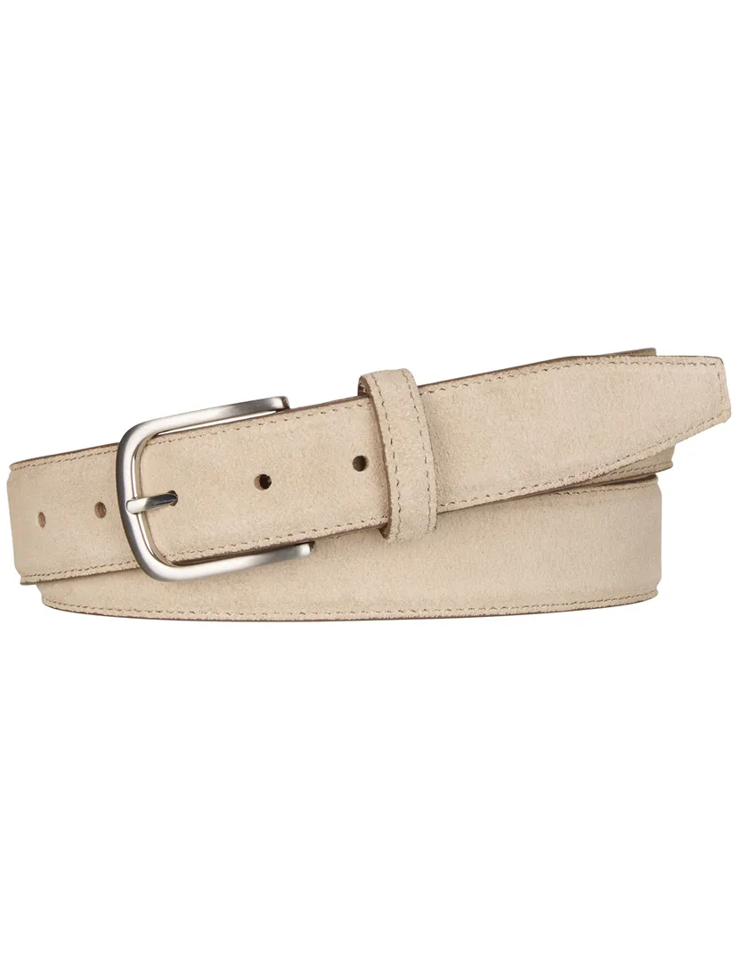 Profuomo riem beige suède
