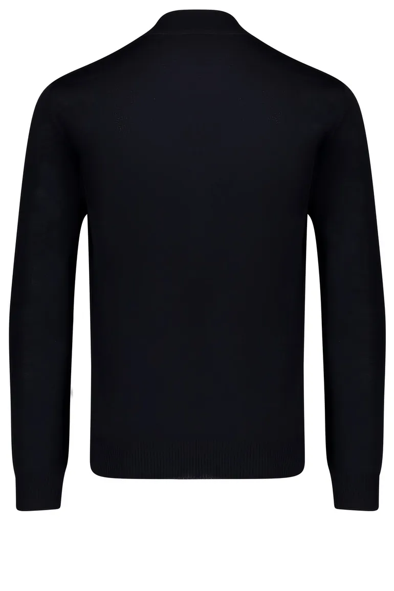 Maerz turtle neck navy merinowol