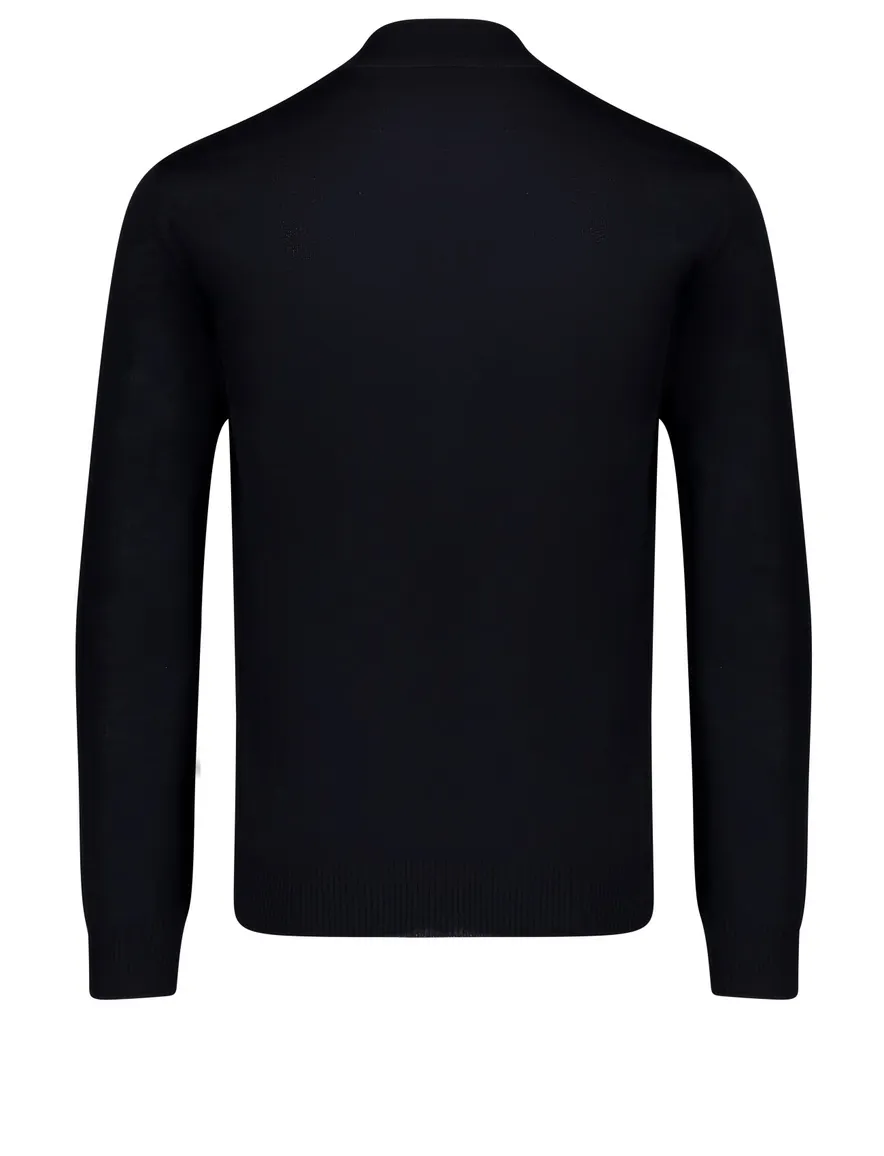 Maerz turtle neck navy merinowol