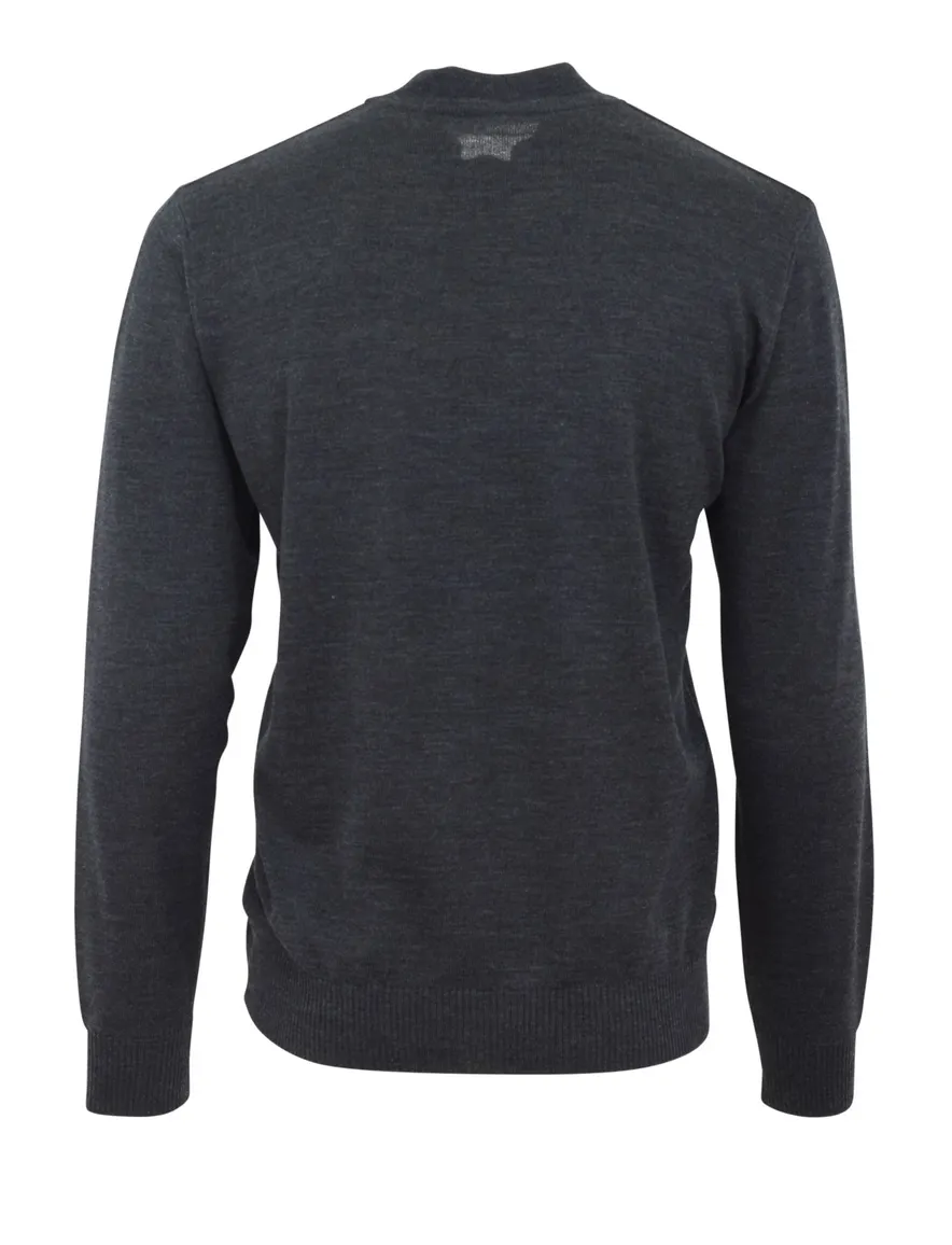 Maerz trui turtle neck antraciet merinowol