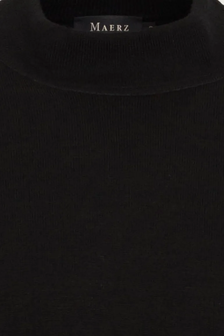 Maerz turtle neck zwart wol