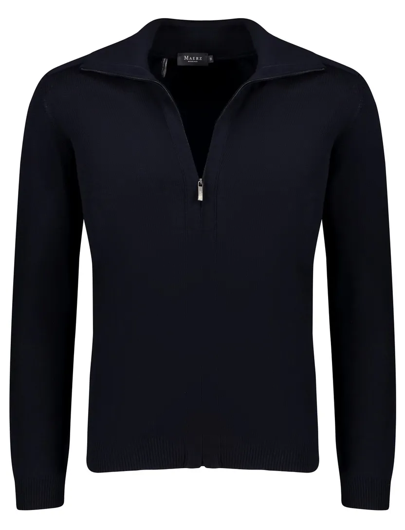 Maerz herenvest donkerblauw met rits